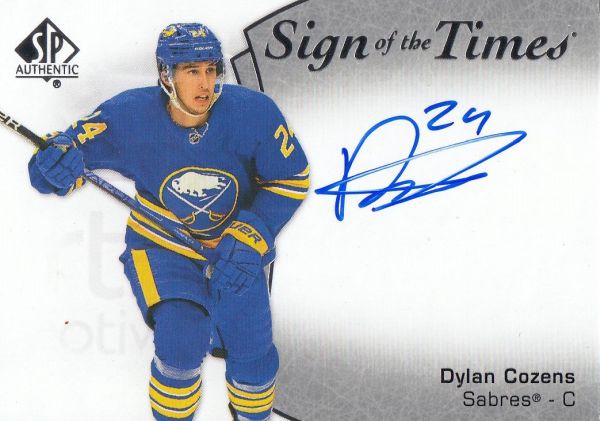 AUTO karta DYLAN COZENS 21-22 SP Authentic Sign of the Times číslo SOTT-DC